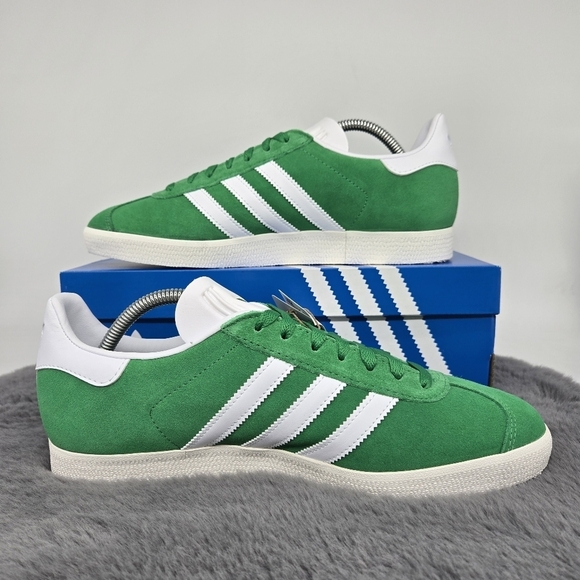 New adidas Originals Gazelle Green White Men\'s Shoes Size 10 main image 4